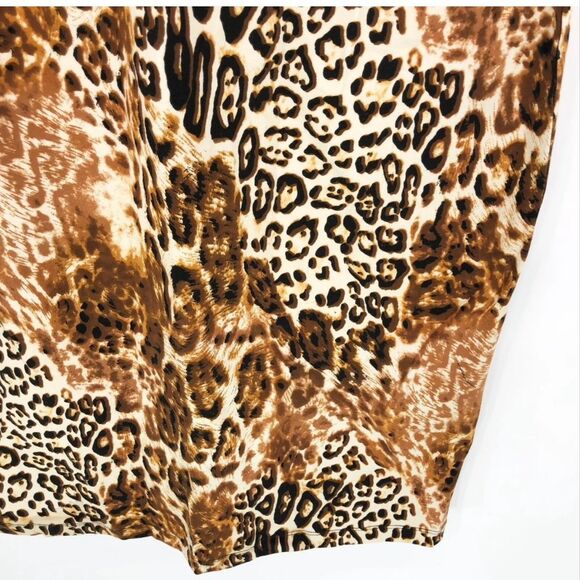 Women With Control Size S Fitted Shapewear Dress Mixed Animal Print Slimming NWT - Picture 3 of 9